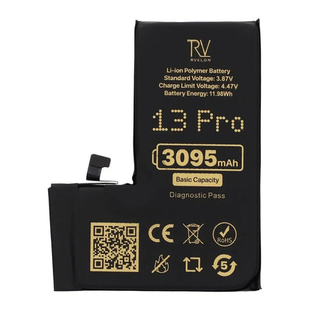 Rvelon Batteri for iPhone 13 Pro – 3095 mAh original kapasitet