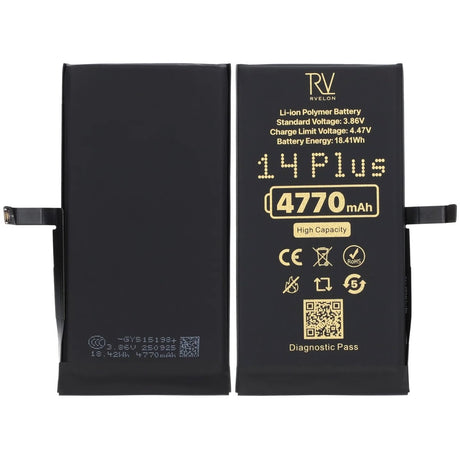 Rvelon Batteri for iPhone 14 Plus – 4770 mAh høy kapasitet