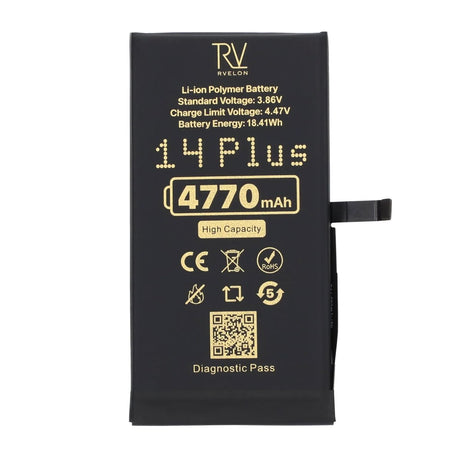 Rvelon Batteri for iPhone 14 Plus – 4770 mAh høy kapasitet
