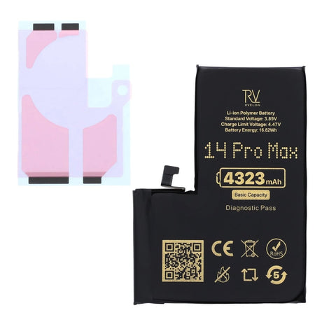 Rvelon Batteri for iPhone 14 Pro Max – 4323 mAh original kapasitet