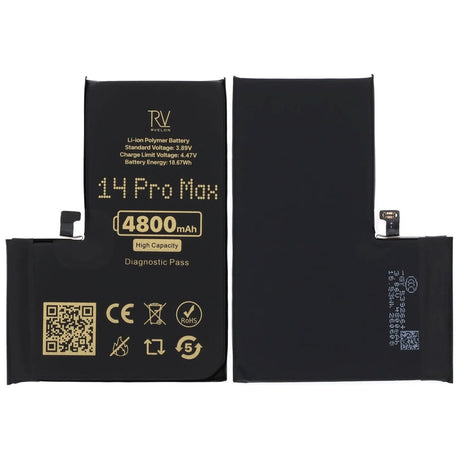 Rvelon Batteri for iPhone 14 Pro Max – 4800 mAh høy kapasitet