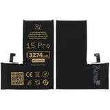 Rvelon Batteri for iPhone 15 Pro – 3274 mAh original kapasitet