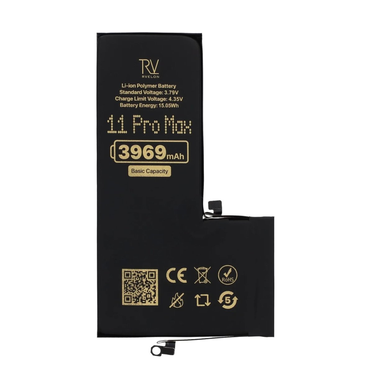 Rvelon Premium-batteri til iPhone 11 Pro Max – 3969mAh