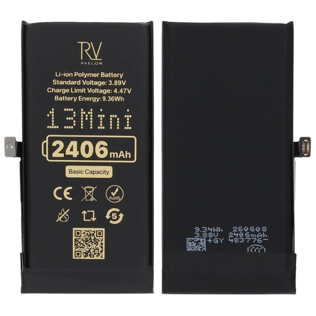 Rvelon Premium-batteri til iPhone 13 Mini – 2406mAh