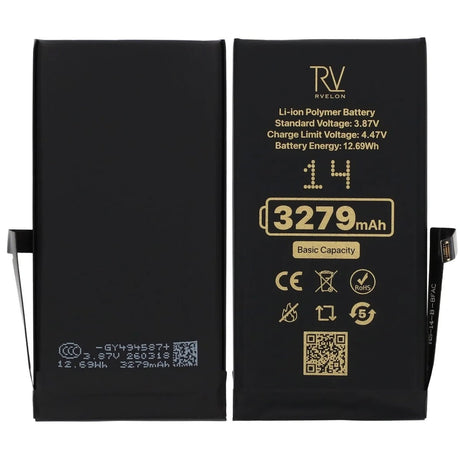 Rvelon Premium Batteri for iPhone 14 – 3279mAh