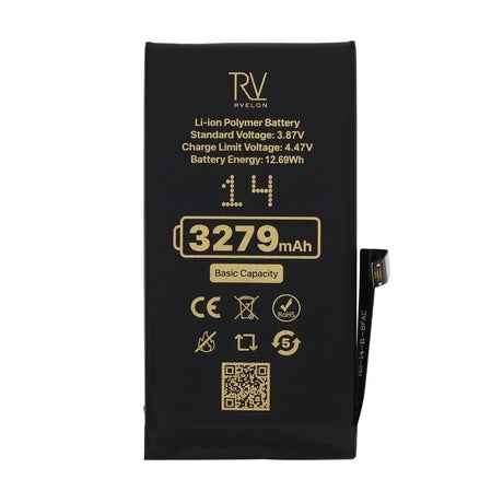 Rvelon Premium Batteri for iPhone 14 – 3279mAh