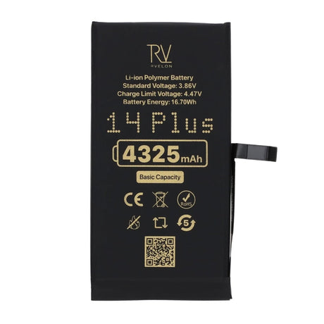 Rvelon Premium Batteri for iPhone 14 Plus – 4325mAh