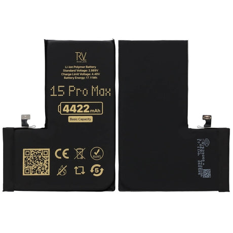Rvelon Premium Batteri for iPhone 15 Pro Max – 4422mAh