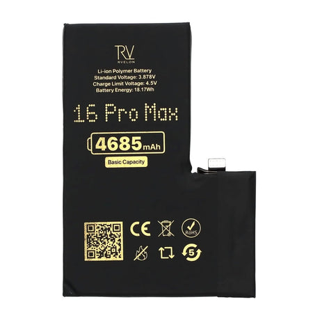 Rvelon Premium Batteri for iPhone 16 Pro Max – 4685 mAh