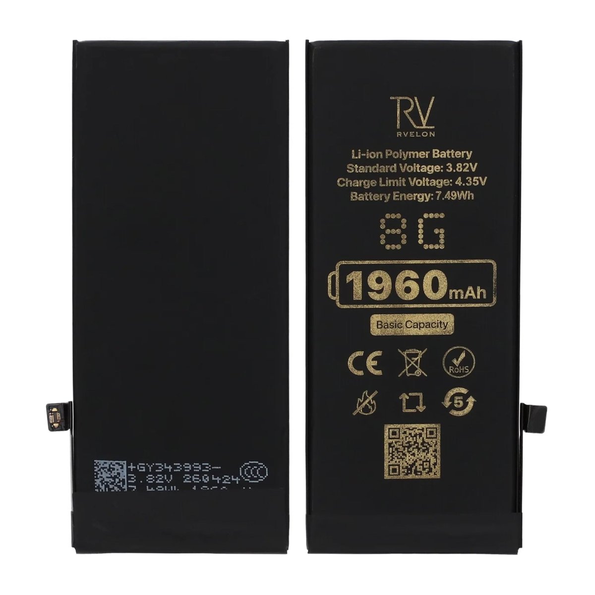 Rvelon Premium Batteri for iPhone 8 – 1960mAh