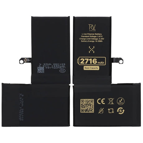Rvelon Premium Batteri for iPhone X – 2716mAh