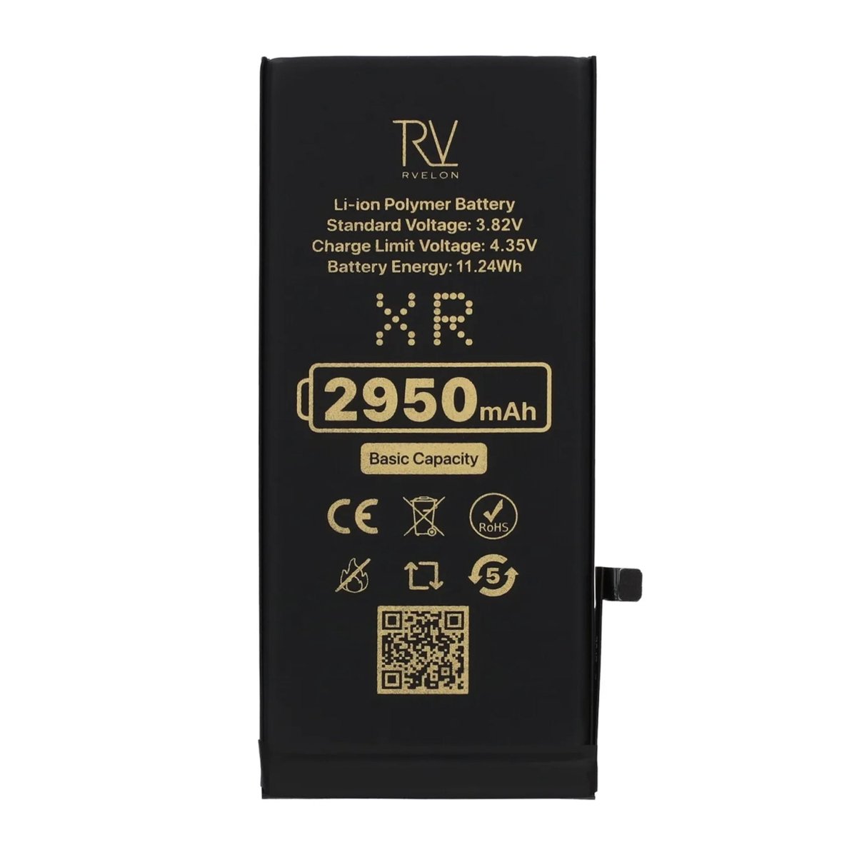 Rvelon Premium Batteri for iPhone XR – 2950mAh