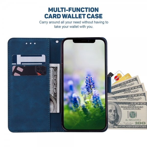 Samsung Galaxy A03 Etui Mønster Blå
