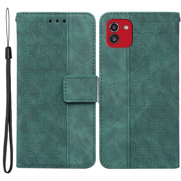 Samsung Galaxy A03 Etui Mønster Grønn