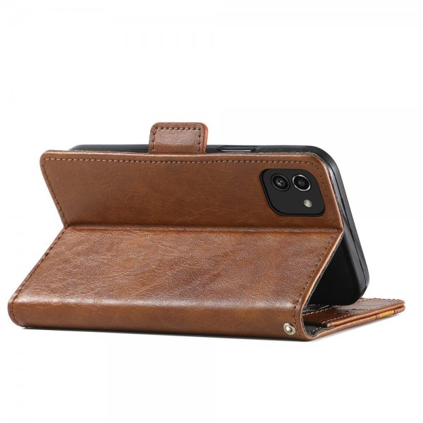 Samsung Galaxy A03 Etui Stripe Brun