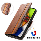 Samsung Galaxy A03 Etui Stripe Brun