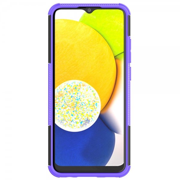Samsung Galaxy A03 Deksel Dekkmønster Stativfunksjon Lilla