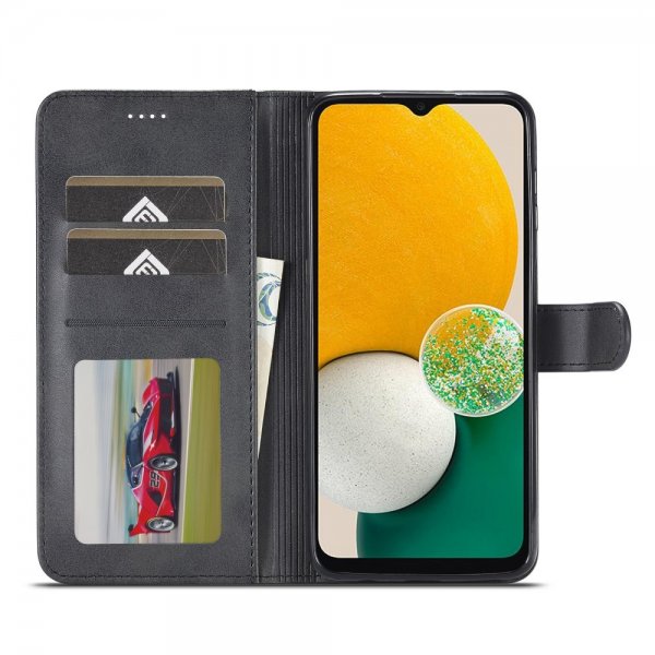 Lc.Imeeke Samsung Galaxy A04s/Galaxy A13 5G Etui med Kortlomme stativfunksjon Svart