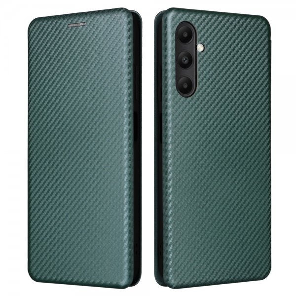 Samsung Galaxy A05s Etui Karbonfibertekstur Grønn