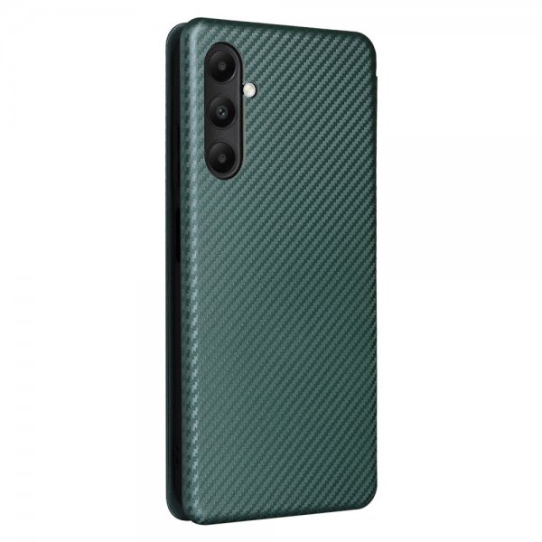 Samsung Galaxy A05s Etui Karbonfibertekstur Grønn