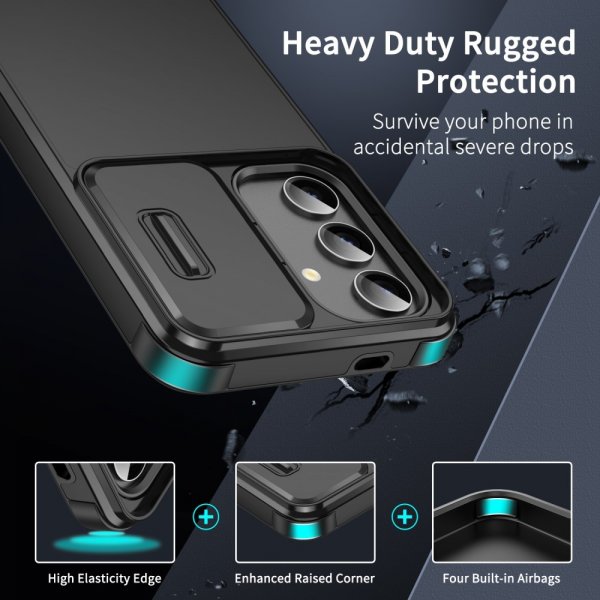 Samsung Galaxy A14 Deksel Camera Slide Svart