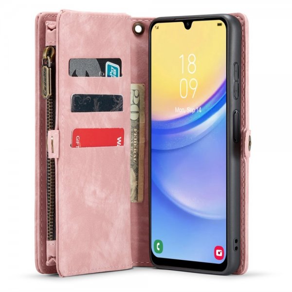CaseMe Samsung Galaxy A15 Etui 008 Series Avtakbart Deksel Rosa