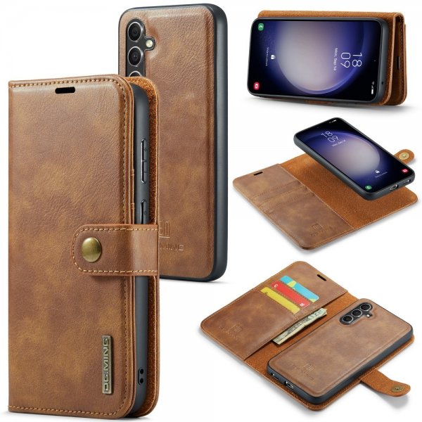 Dg.Ming Samsung Galaxy A15 Etui Avtagbart Deksel Brun