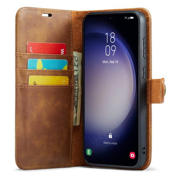 Dg.Ming Samsung Galaxy A15 Etui Avtagbart Deksel Brun