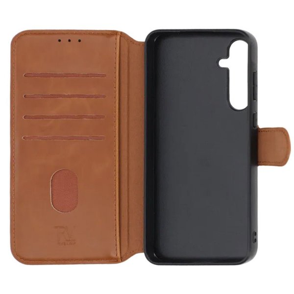Rvelon Samsung Galaxy A15 Etui 4 Kortlomme Brun
