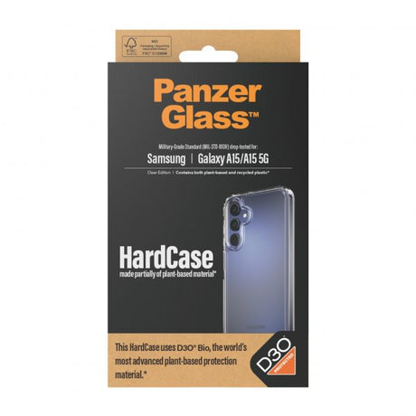 PanzerGlass Samsung Galaxy A15 Deksel HardCase D3O Transparent