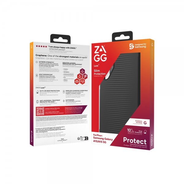 Zagg Samsung Galaxy A15 Deksel Luxe Svart
