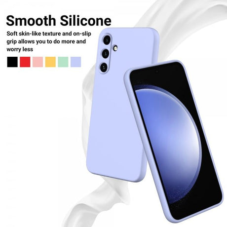 Samsung Galaxy A15 Deksel med Stropp Silikon Lilla