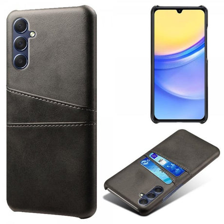 Samsung Galaxy A15 Deksel med To Kortlommer Svart
