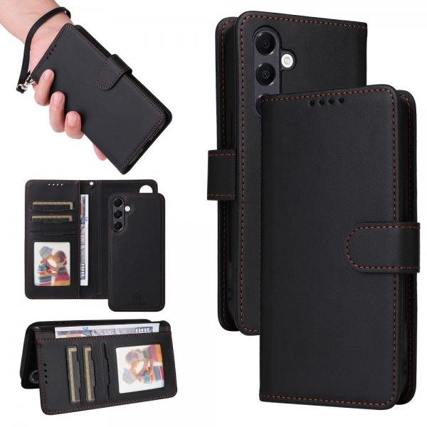 Betopnice Samsung Galaxy A16 Etui Avtagbart Deksel 005 Svart