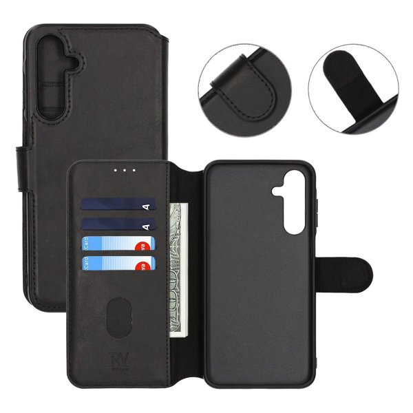 Rvelon Samsung Galaxy A16 Etui 4 Kortlomme Svart