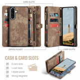 CaseMe Samsung Galaxy A17 Etui 008 Series Avtakbart Deksel Brun