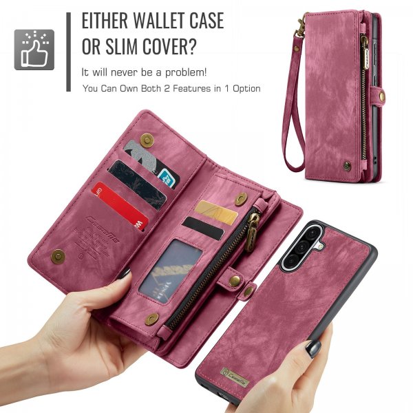 CaseMe Samsung Galaxy A17 Etui 008 Series Avtakbart Deksel Rød