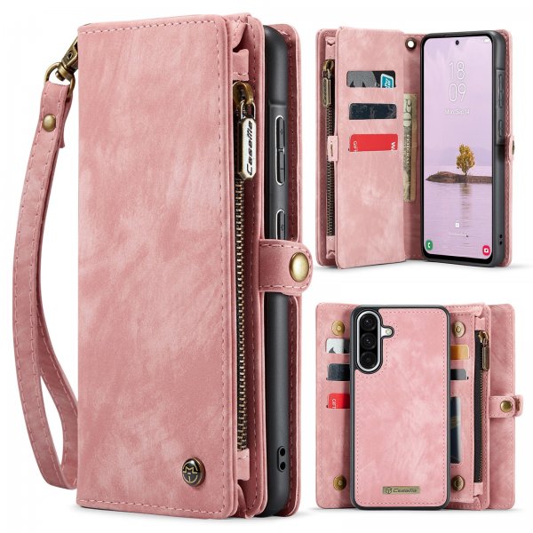 CaseMe Samsung Galaxy A17 Etui 008 Series Avtakbart Deksel Rosa