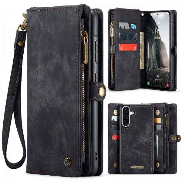 CaseMe Samsung Galaxy A17 Etui 008 Series Avtakbart Deksel Svart