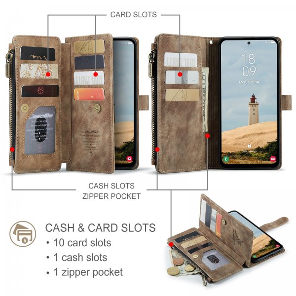 CaseMe Samsung Galaxy A17 Etui C30 Series Brun