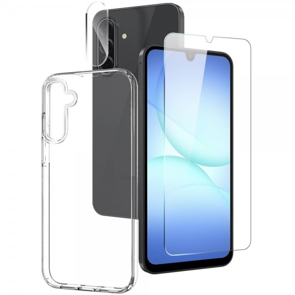 Northjo Samsung Galaxy A17 Deksel med Skjermbeskytter og Kamerabeskytter 3-i-1