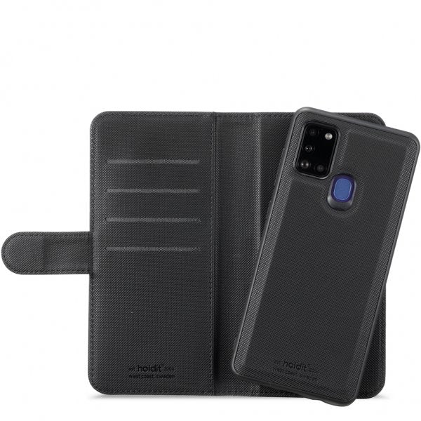 holdit Samsung Galaxy A21s Etui Wallet Case Magnet Svart