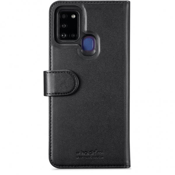 holdit Samsung Galaxy A21s Etui Wallet Case Magnet Svart