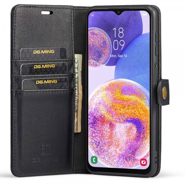 Dg.Ming Samsung Galaxy A23 5G Etui Avtagbart Deksel Svart