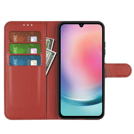 Samsung Galaxy A25 Etui med Stativ Brun