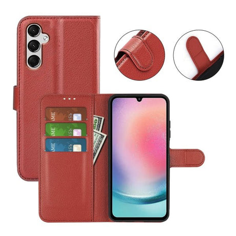 Samsung Galaxy A25 Etui med Stativ Brun
