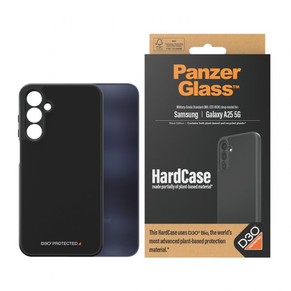 PanzerGlass Samsung Galaxy A25 Deksel HardCase D3O Svart
