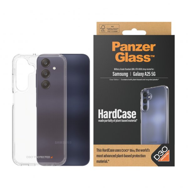 PanzerGlass Samsung Galaxy A25 Deksel HardCase D3O Transparent