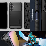 Spigen Samsung Galaxy A25 Deksel Rugged Armor Matte Black