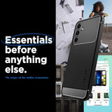 Spigen Samsung Galaxy A25 Deksel Rugged Armor Matte Black